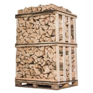 Lenha para queimar – Troncos de 25 cm, 1 palete = 3 estéreos