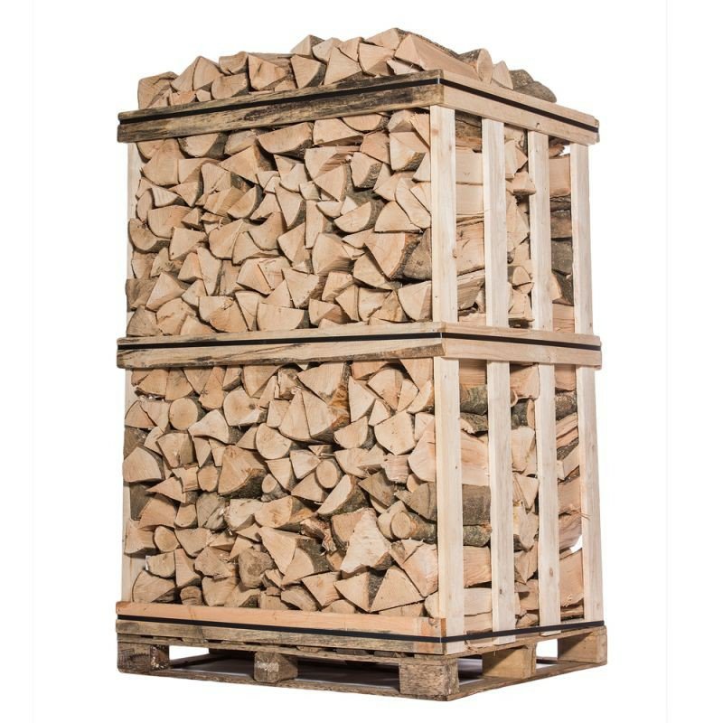 Lenha para queimar – Troncos de 25 cm, 1 palete = 3 estéreos