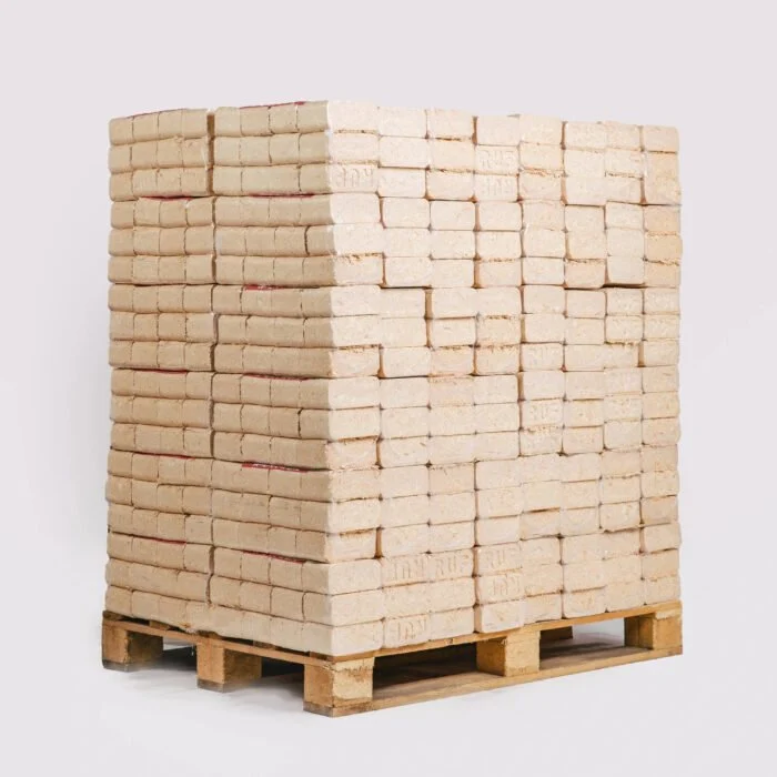 Briquetes de madeira (Pellini) sem furos - palete de 960 kg