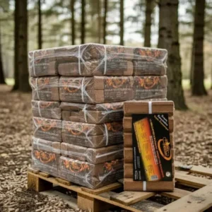Briquetes de Madeira Premium 864kg - Palete 96 Packs NovaLenha - Combustível Ecológico Portugal