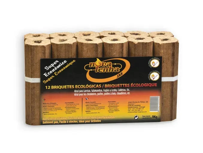 Briquetes de Madeira Premium 864kg - Palete 96 Packs NovaLenha - Combustível Ecológico Portugal - Image 3